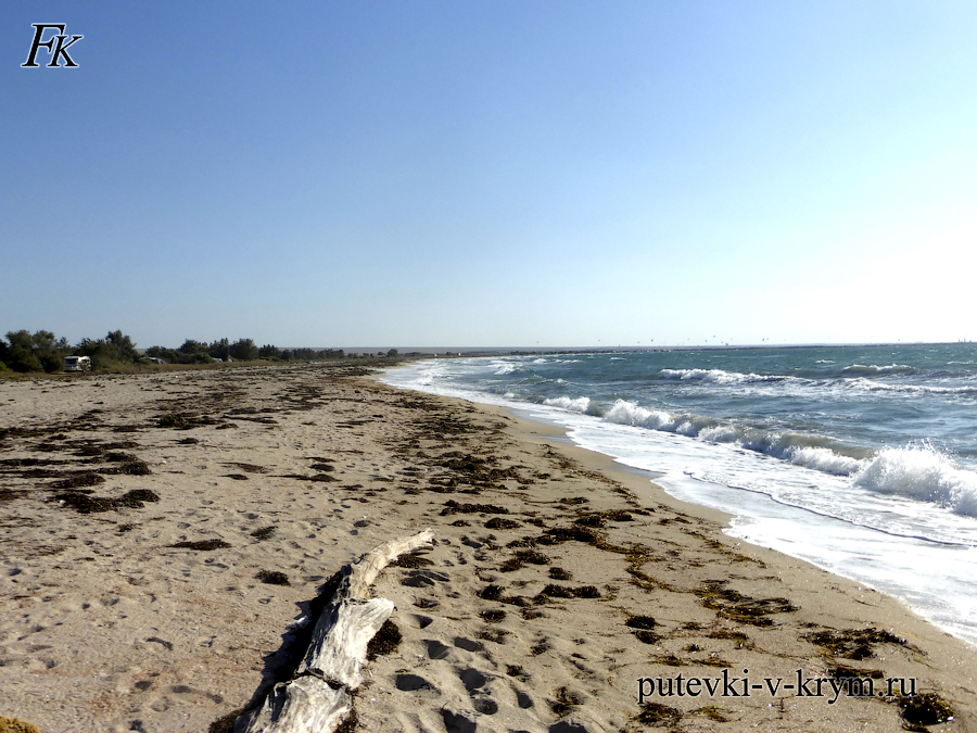 Дикий песчаный пляж Межводное Крым