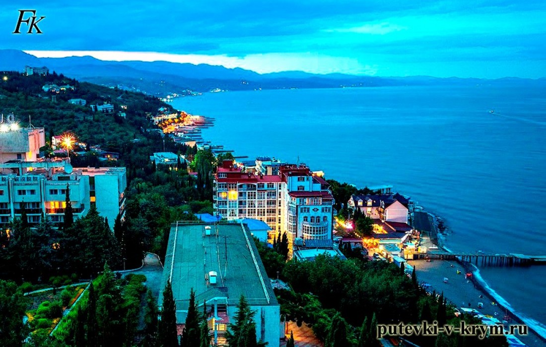 Курорт ночью